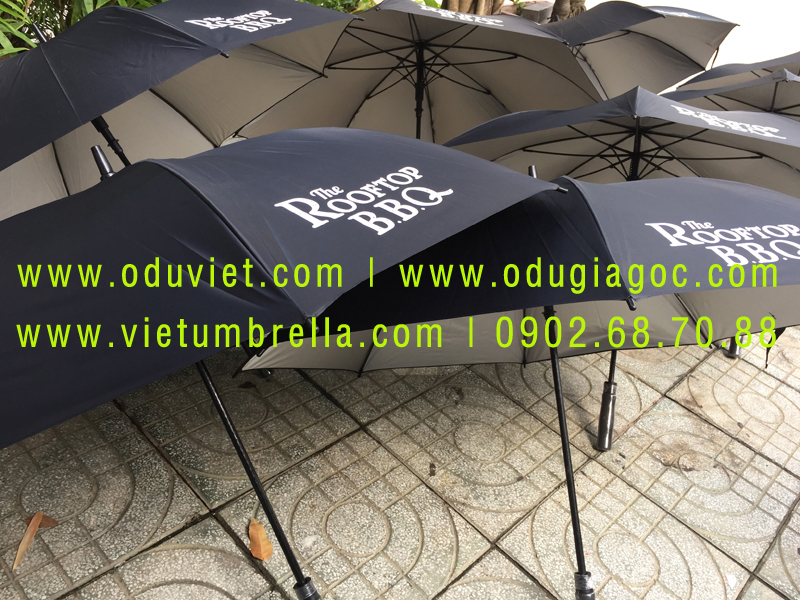 xưởng sản xuất ô dù cầm tay in logo quảng cáo